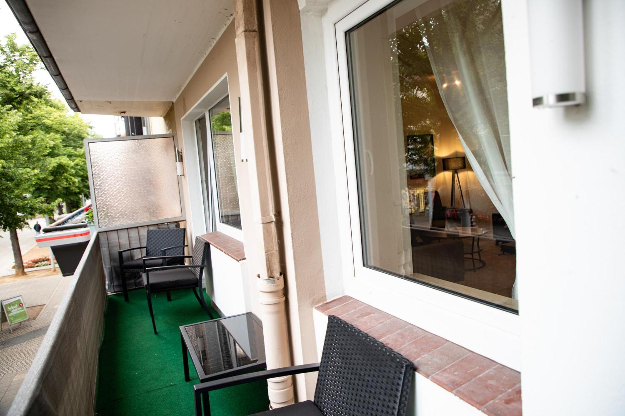 Me Living Bad Pyrmont Innenstadt 10 Meter Balkon Ngoại thất bức ảnh
